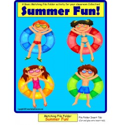 Summer Fun File Folder Game for Autism and Early Childhood FREE!